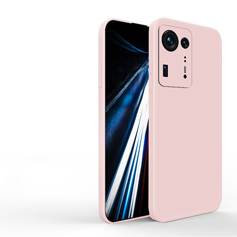 Silikon Hülle Handyhülle Ultra Dünn Flexible Schutzhülle 360 Grad Ganzkörper Tasche YK3 für Xiaomi Mi Mix 4 5G Rosa