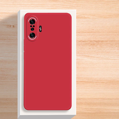 Silikon Hülle Handyhülle Ultra Dünn Flexible Schutzhülle 360 Grad Ganzkörper Tasche YK3 für Xiaomi Poco F3 GT 5G Rot