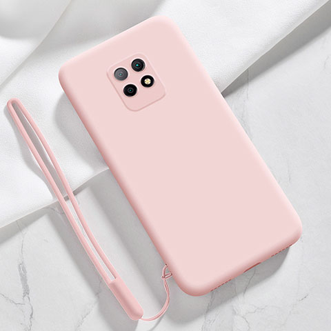 Silikon Hülle Handyhülle Ultra Dünn Flexible Schutzhülle 360 Grad Ganzkörper Tasche YK3 für Xiaomi Redmi 10X Pro 5G Rosa