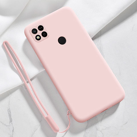 Silikon Hülle Handyhülle Ultra Dünn Flexible Schutzhülle 360 Grad Ganzkörper Tasche YK3 für Xiaomi Redmi 9 Activ Rosegold