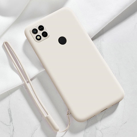 Silikon Hülle Handyhülle Ultra Dünn Flexible Schutzhülle 360 Grad Ganzkörper Tasche YK3 für Xiaomi Redmi 9C Weiß