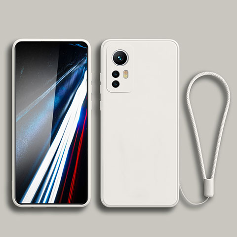 Silikon Hülle Handyhülle Ultra Dünn Flexible Schutzhülle 360 Grad Ganzkörper Tasche YK3 für Xiaomi Redmi K50 Ultra 5G Weiß