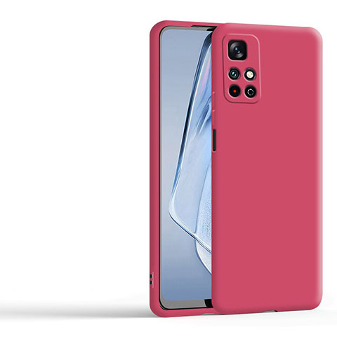 Silikon Hülle Handyhülle Ultra Dünn Flexible Schutzhülle 360 Grad Ganzkörper Tasche YK3 für Xiaomi Redmi Note 11 4G (2022) Rot