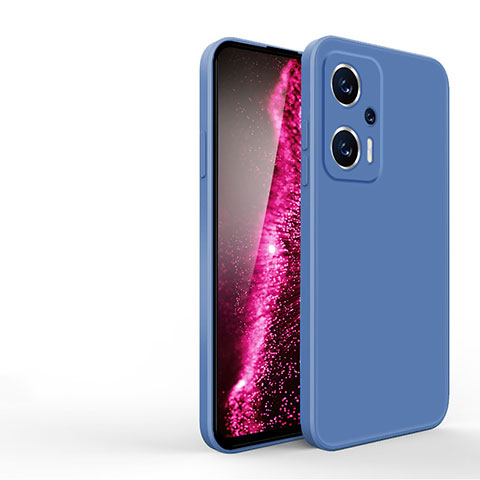 Silikon Hülle Handyhülle Ultra Dünn Flexible Schutzhülle 360 Grad Ganzkörper Tasche YK3 für Xiaomi Redmi Note 11T Pro+ Plus 5G Blau