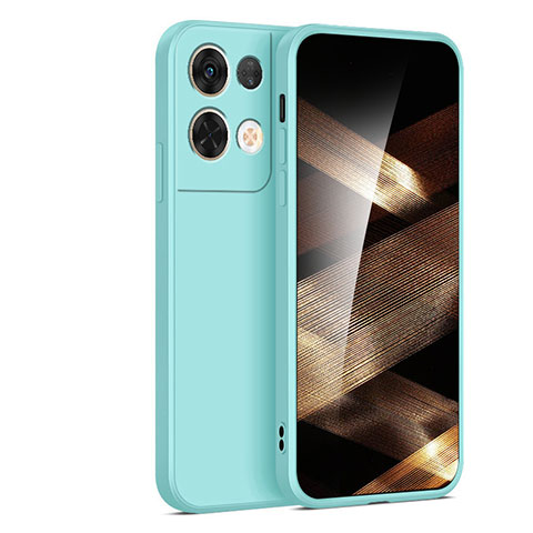 Silikon Hülle Handyhülle Ultra Dünn Flexible Schutzhülle 360 Grad Ganzkörper Tasche YK3 für Xiaomi Redmi Note 13 5G Cyan