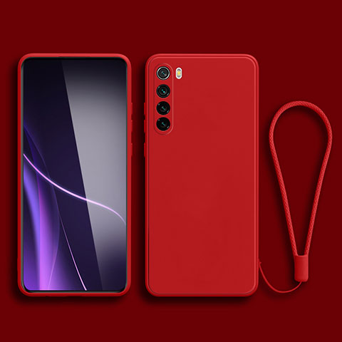 Silikon Hülle Handyhülle Ultra Dünn Flexible Schutzhülle 360 Grad Ganzkörper Tasche YK3 für Xiaomi Redmi Note 8 (2021) Rot