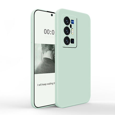 Silikon Hülle Handyhülle Ultra Dünn Flexible Schutzhülle 360 Grad Ganzkörper Tasche YK4 für Vivo X70 Pro+ Plus 5G Minzgrün