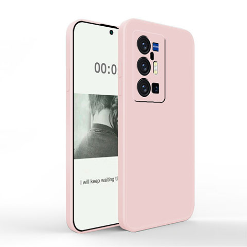 Silikon Hülle Handyhülle Ultra Dünn Flexible Schutzhülle 360 Grad Ganzkörper Tasche YK4 für Vivo X70 Pro+ Plus 5G Rosa