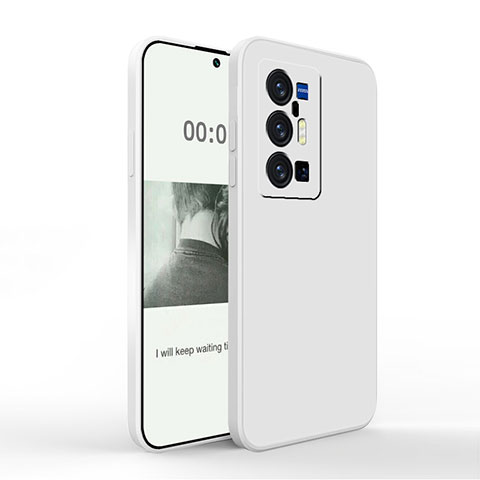 Silikon Hülle Handyhülle Ultra Dünn Flexible Schutzhülle 360 Grad Ganzkörper Tasche YK4 für Vivo X70 Pro+ Plus 5G Weiß