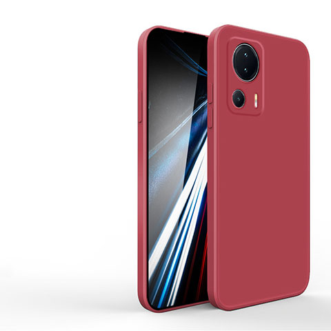Silikon Hülle Handyhülle Ultra Dünn Flexible Schutzhülle 360 Grad Ganzkörper Tasche YK4 für Xiaomi Mi 12 Lite NE 5G Rot