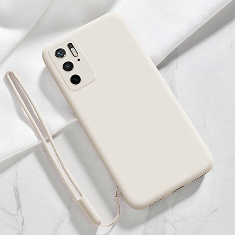 Silikon Hülle Handyhülle Ultra Dünn Flexible Schutzhülle 360 Grad Ganzkörper Tasche YK4 für Xiaomi POCO M3 Pro 5G Weiß