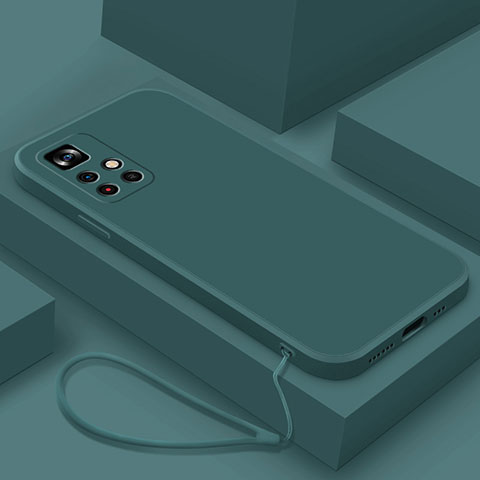 Silikon Hülle Handyhülle Ultra Dünn Flexible Schutzhülle 360 Grad Ganzkörper Tasche YK4 für Xiaomi Poco M4 Pro 5G Grün