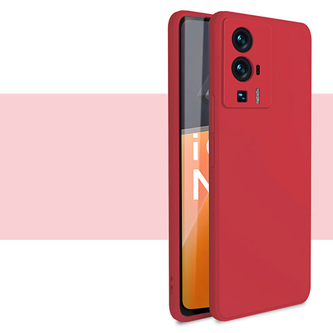 Silikon Hülle Handyhülle Ultra Dünn Flexible Schutzhülle 360 Grad Ganzkörper Tasche YK4 für Xiaomi Redmi K60 5G Rot