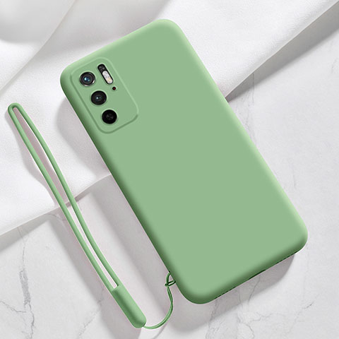 Silikon Hülle Handyhülle Ultra Dünn Flexible Schutzhülle 360 Grad Ganzkörper Tasche YK4 für Xiaomi Redmi Note 10T 5G Grün