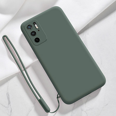 Silikon Hülle Handyhülle Ultra Dünn Flexible Schutzhülle 360 Grad Ganzkörper Tasche YK4 für Xiaomi Redmi Note 11 SE 5G Nachtgrün