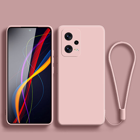 Silikon Hülle Handyhülle Ultra Dünn Flexible Schutzhülle 360 Grad Ganzkörper Tasche YK4 für Xiaomi Redmi Note 12 5G Rosa