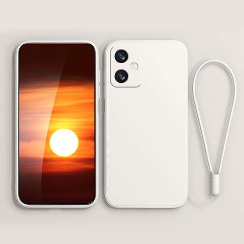 Silikon Hülle Handyhülle Ultra Dünn Flexible Schutzhülle 360 Grad Ganzkörper Tasche YK4 für Xiaomi Redmi Note 12R Pro 5G Weiß