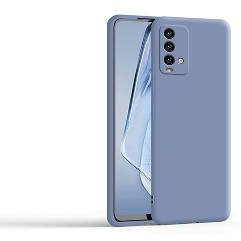 Silikon Hülle Handyhülle Ultra Dünn Flexible Schutzhülle 360 Grad Ganzkörper Tasche YK4 für Xiaomi Redmi Note 9 4G Lavendel Grau