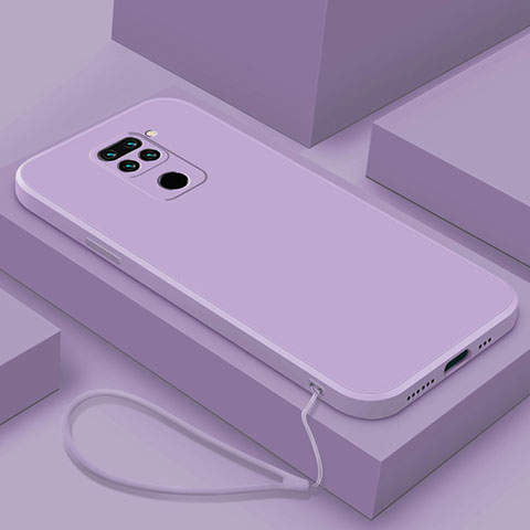 Silikon Hülle Handyhülle Ultra Dünn Flexible Schutzhülle 360 Grad Ganzkörper Tasche YK4 für Xiaomi Redmi Note 9 Violett