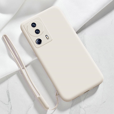 Silikon Hülle Handyhülle Ultra Dünn Flexible Schutzhülle 360 Grad Ganzkörper Tasche YK5 für Xiaomi Mi 12 Lite NE 5G Weiß