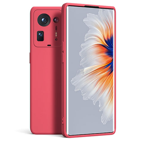 Silikon Hülle Handyhülle Ultra Dünn Flexible Schutzhülle 360 Grad Ganzkörper Tasche YK5 für Xiaomi Mi Mix 4 5G Rot