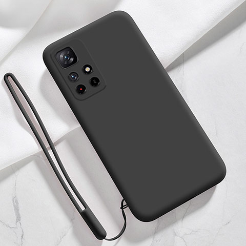 Silikon Hülle Handyhülle Ultra Dünn Flexible Schutzhülle 360 Grad Ganzkörper Tasche YK5 für Xiaomi Poco M4 Pro 5G Schwarz