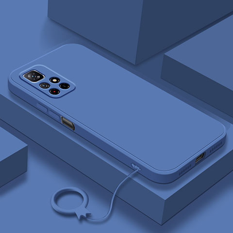 Silikon Hülle Handyhülle Ultra Dünn Flexible Schutzhülle 360 Grad Ganzkörper Tasche YK6 für Xiaomi Poco M4 Pro 5G Blau