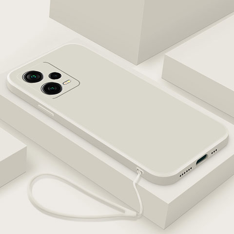 Silikon Hülle Handyhülle Ultra Dünn Flexible Schutzhülle 360 Grad Ganzkörper Tasche YK6 für Xiaomi Poco X5 5G Weiß