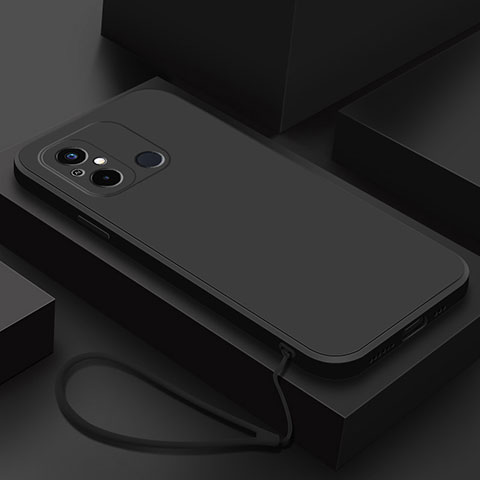 Silikon Hülle Handyhülle Ultra Dünn Flexible Schutzhülle 360 Grad Ganzkörper Tasche YK6 für Xiaomi Redmi 11A 4G Schwarz