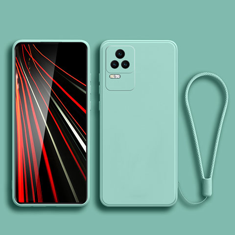 Silikon Hülle Handyhülle Ultra Dünn Flexible Schutzhülle 360 Grad Ganzkörper Tasche YK6 für Xiaomi Redmi K50 5G Cyan