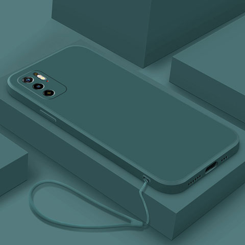 Silikon Hülle Handyhülle Ultra Dünn Flexible Schutzhülle 360 Grad Ganzkörper Tasche YK6 für Xiaomi Redmi Note 10 5G Grün