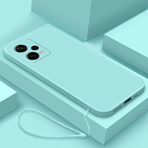 Silikon Hülle Handyhülle Ultra Dünn Flexible Schutzhülle 360 Grad Ganzkörper Tasche YK6 für Xiaomi Redmi Note 12 Pro 5G Hellblau