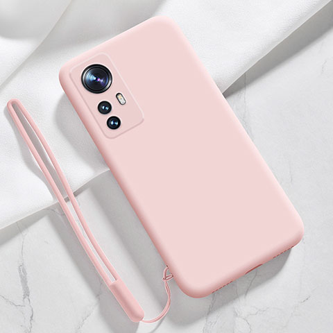 Silikon Hülle Handyhülle Ultra Dünn Flexible Schutzhülle 360 Grad Ganzkörper Tasche YK8 für Xiaomi Mi 12T Pro 5G Rosa