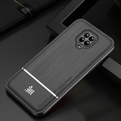 Silikon Hülle Handyhülle Ultra Dünn Flexible Schutzhülle Tasche JM1 für Xiaomi Redmi Note 9 Pro Schwarz