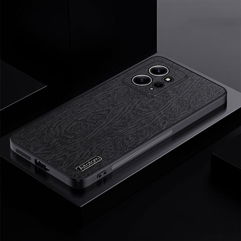 Silikon Hülle Handyhülle Ultra Dünn Flexible Schutzhülle Tasche PB1 für Xiaomi Redmi Note 12 4G Schwarz