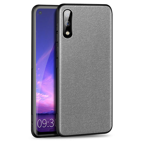 Silikon Hülle Handyhülle Ultra Dünn Flexible Schutzhülle Tasche S01 für Huawei Enjoy 10 Grau