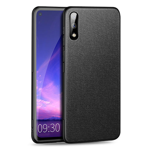 Silikon Hülle Handyhülle Ultra Dünn Flexible Schutzhülle Tasche S01 für Huawei Enjoy 10 Schwarz