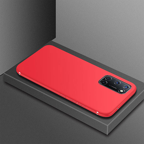 Silikon Hülle Handyhülle Ultra Dünn Flexible Schutzhülle Tasche S01 für Oppo A92 Rot