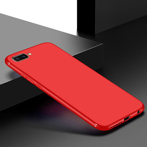 Silikon Hülle Handyhülle Ultra Dünn Flexible Schutzhülle Tasche S01 für Oppo AX5 Rot