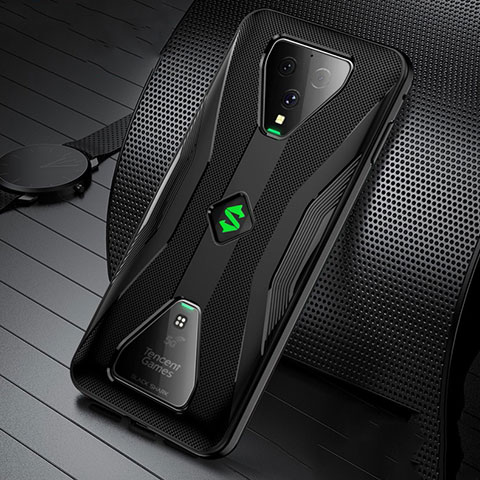 Silikon Hülle Handyhülle Ultra Dünn Flexible Schutzhülle Tasche S01 für Xiaomi Black Shark 3 Pro Schwarz