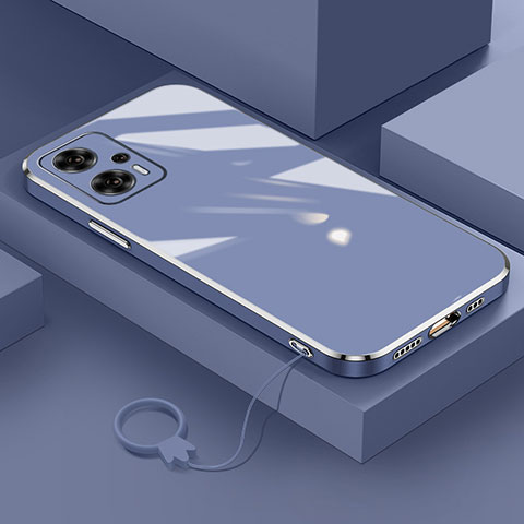 Silikon Hülle Handyhülle Ultra Dünn Flexible Schutzhülle Tasche S02 für Xiaomi Poco X4 GT 5G Lavendel Grau