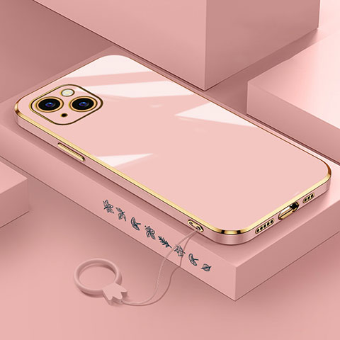 Silikon Hülle Handyhülle Ultra Dünn Flexible Schutzhülle Tasche S03 für Apple iPhone 13 Mini Rosegold