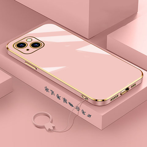 Silikon Hülle Handyhülle Ultra Dünn Flexible Schutzhülle Tasche S03 für Apple iPhone 13 Rosegold