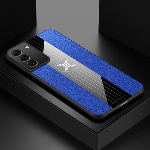 Silikon Hülle Handyhülle Ultra Dünn Flexible Schutzhülle Tasche S03 für Samsung Galaxy S22 Plus 5G Blau