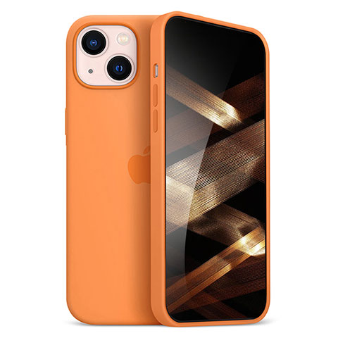 Silikon Hülle Handyhülle Ultra Dünn Flexible Schutzhülle Tasche S05 für Apple iPhone 15 Orange