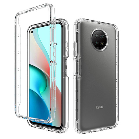 Silikon Hülle Handyhülle Ultra Dünn Flexible Schutzhülle Tasche Transparent Vorder und Rückseite 360 Grad Ganzkörper Farbverlauf für Xiaomi Redmi Note 9T 5G Klar