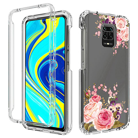 Silikon Hülle Handyhülle Ultra Dünn Flexible Schutzhülle Tasche Transparent Vorder und Rückseite 360 Grad Ganzkörper für Xiaomi Poco M2 Pro Rosegold