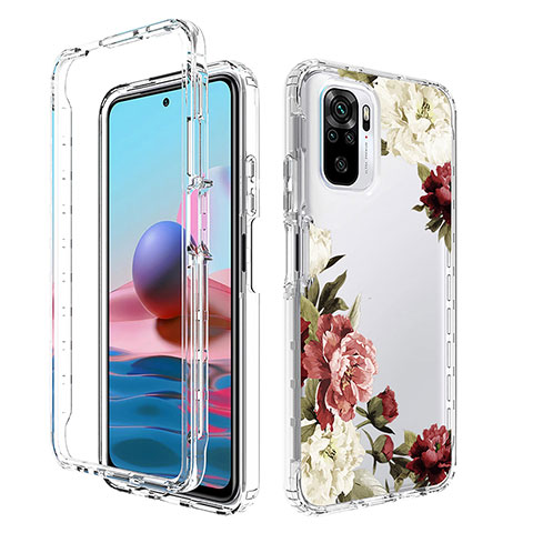 Silikon Hülle Handyhülle Ultra Dünn Flexible Schutzhülle Tasche Transparent Vorder und Rückseite 360 Grad Ganzkörper für Xiaomi Redmi Note 11 SE India 4G Braun