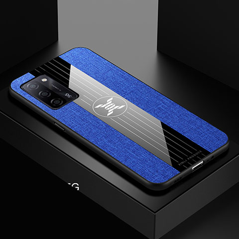 Silikon Hülle Handyhülle Ultra Dünn Flexible Schutzhülle Tasche X01L für Oppo A53s 5G Blau