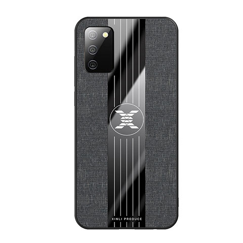Silikon Hülle Handyhülle Ultra Dünn Flexible Schutzhülle Tasche X01L für Samsung Galaxy A02s Schwarz